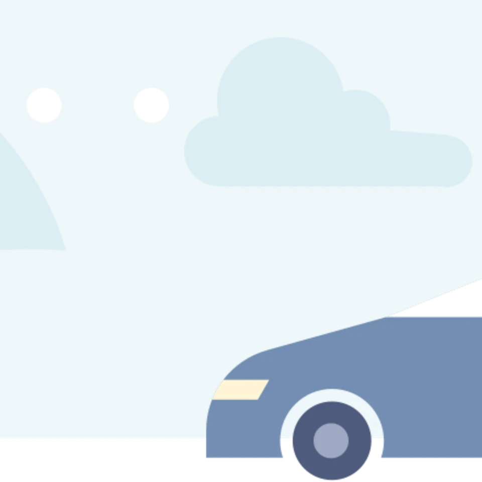 Illustration på en grå bil