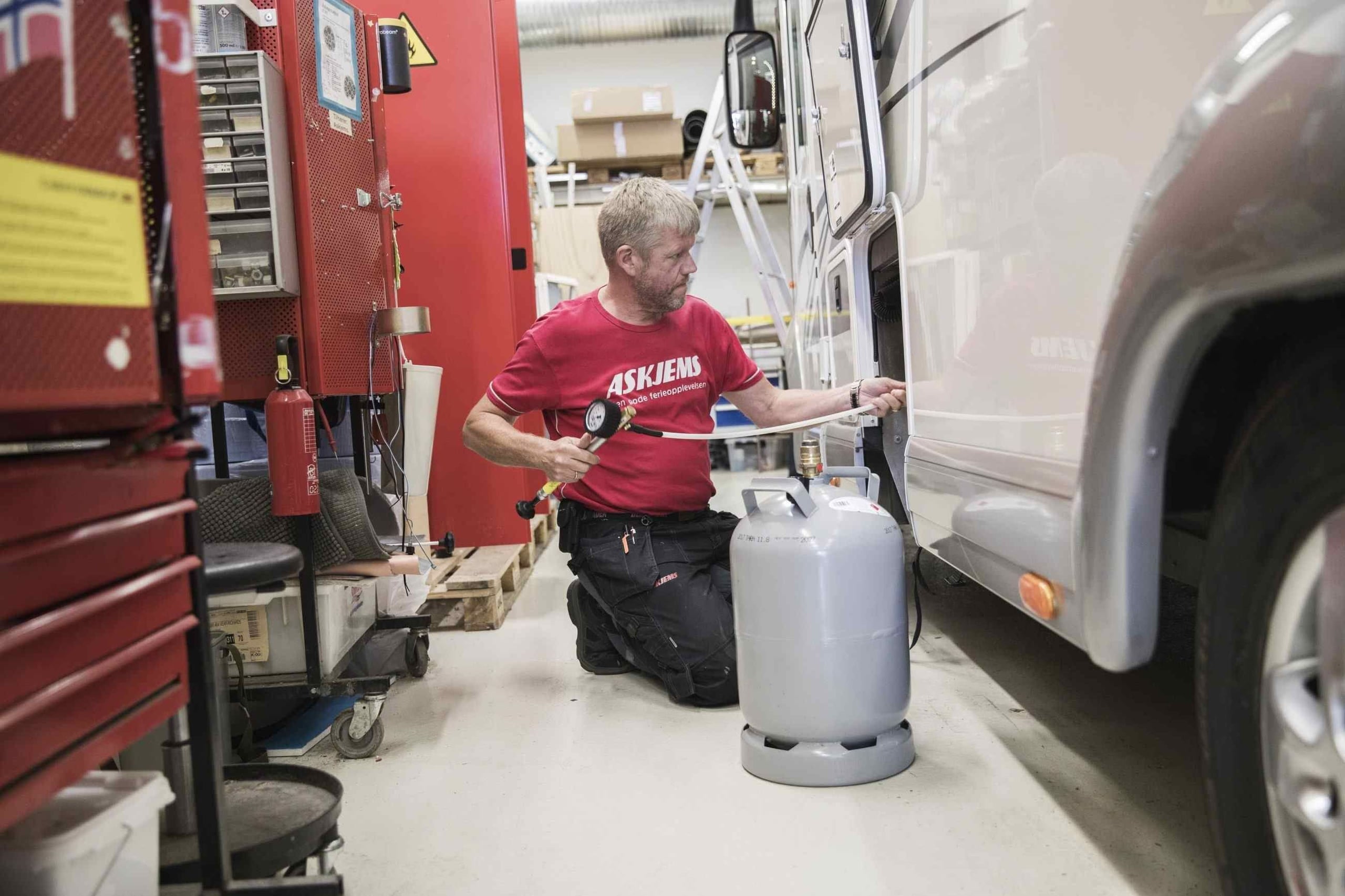 Sjekker du gassanlegget i bobil eller campingvogn selv?