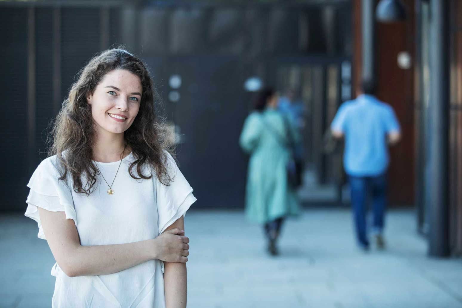 Benedicte Tolaas er salgskonsulent B2B i Santander, og forteller at du får inntil 15 års nedbetalingstid på et lån til campingvogn